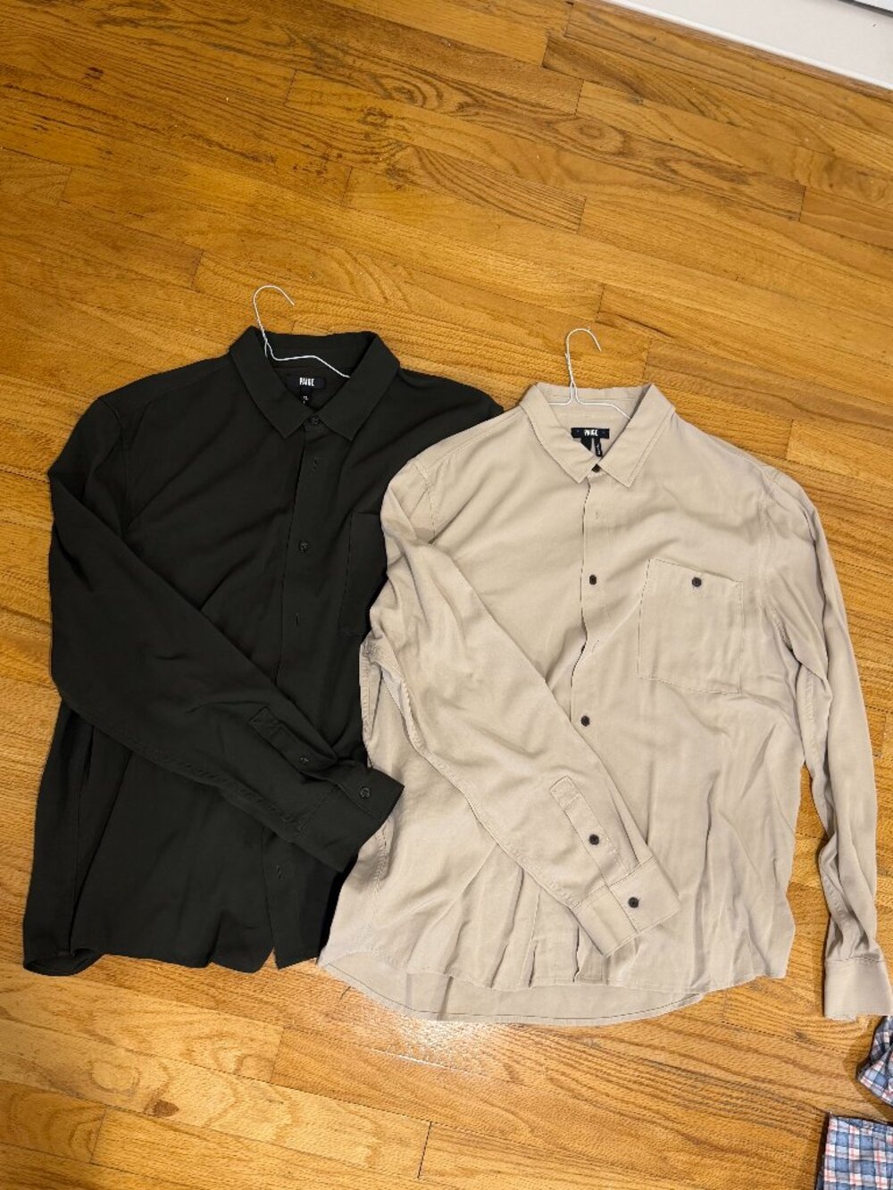 Two Men's Botton Down Shirts, XO